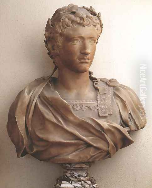 Bust of Young August Oil Painting by Pierre Puget