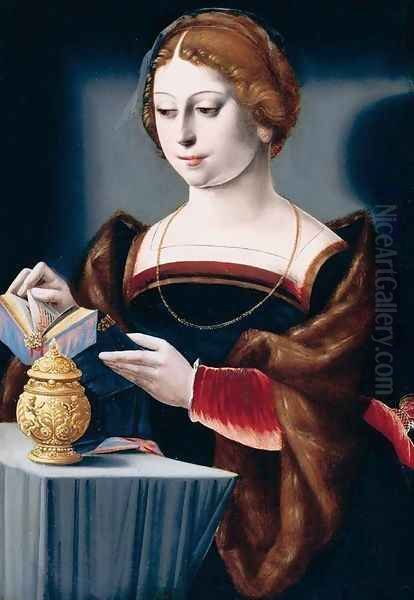 Mary Magdalen (2) 1525-50 Oil Painting by Master of the Parrot