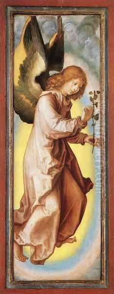 Angel 1525-30 Oil Painting by Georg Pencz