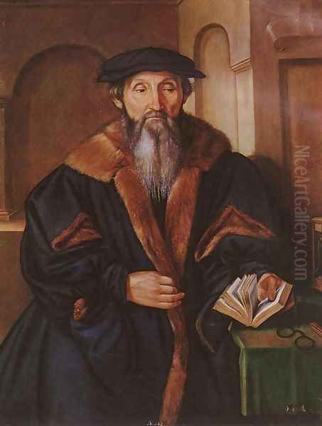 Portrait of a Man 1540s Oil Painting by Georg Pencz