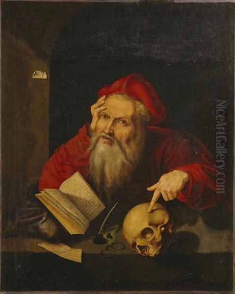 St. Hieronymous, 1544 Oil Painting by Georg Pencz