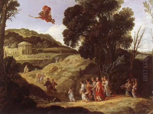 Mercury and Herse c. 1618 Oil Painting by Jacob Pynas