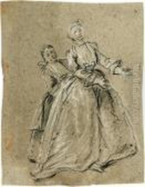 Zwei Frauen by Pietro Longhi