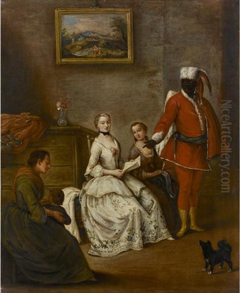 Lambasciata Del Moro Oil Painting by Pietro Longhi