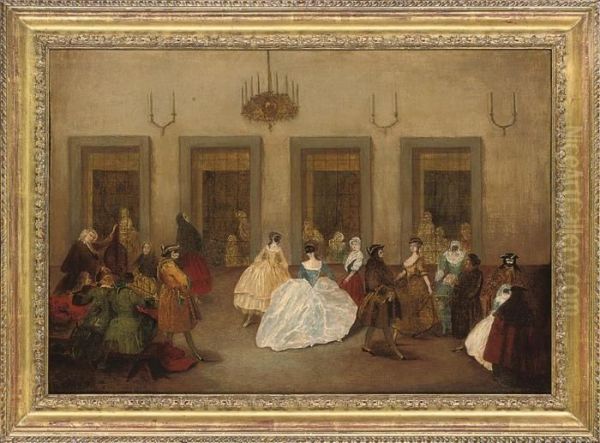 The Ballroom Dance Oil Painting by Pietro Longhi