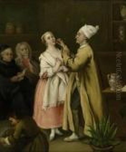 Nach Oil Painting by Pietro Longhi