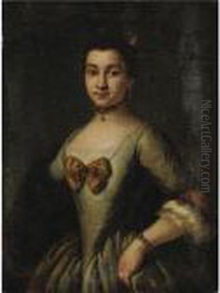 Ritratto Di Giovane Donna Oil Painting by Pietro Longhi