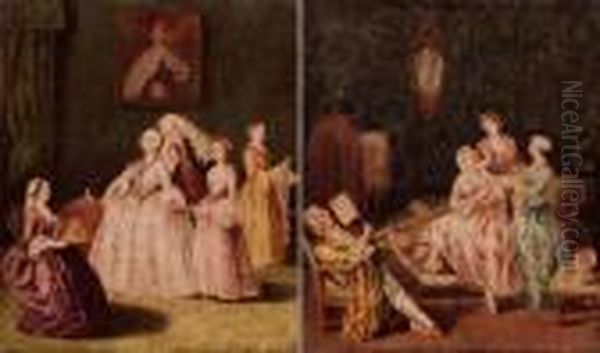 Scena D'interno Oil Painting by Pietro Longhi