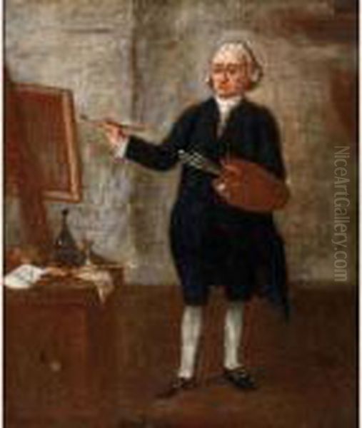 Autoritratto Oil Painting by Pietro Longhi