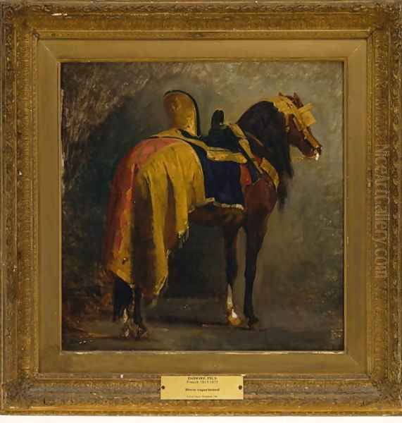 Horse Caparisoned, c.1860 Oil Painting by Isidore Alexandre Augustin Pils