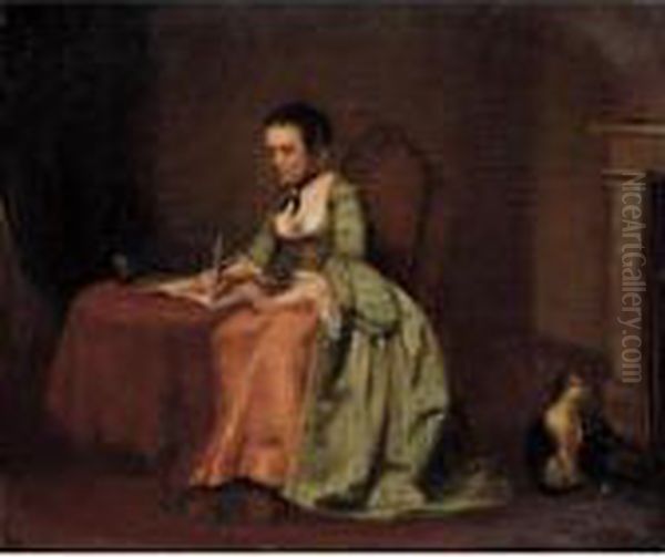 La Lettera Oil Painting by Pietro Longhi