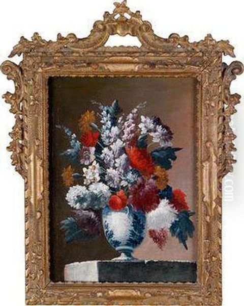 Ein Blumenbouquet Oil Painting by Gasparo Lopez