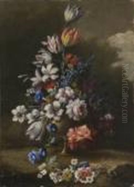 (napoli ? - Firenze 1740)
Vaso Con Fiori Oil Painting by Gasparo Lopez