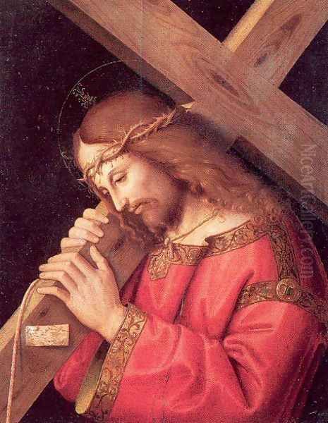 Christ Bearing the Cross Oil Painting by Marco Palmezzano