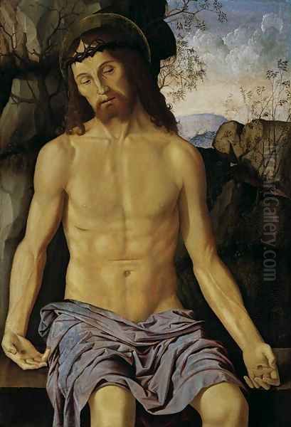 Christ as the Man of Sorrows Oil Painting by Marco Palmezzano