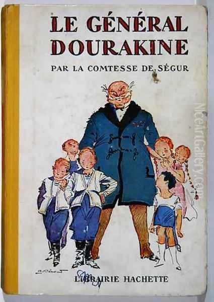 Cover of Le General Dourakine by Comtesse de Segur, published by Hachette in Paris, 1930 Oil Painting by Pecoud