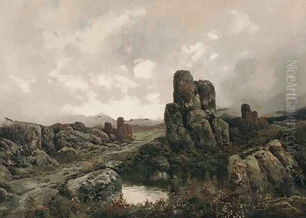 Summit of the King William Range, Tasmania Oil Painting by William Charles Piguenit