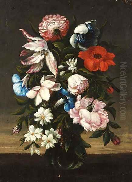 Flower in a vase Oil Painting by Bartolome Perez