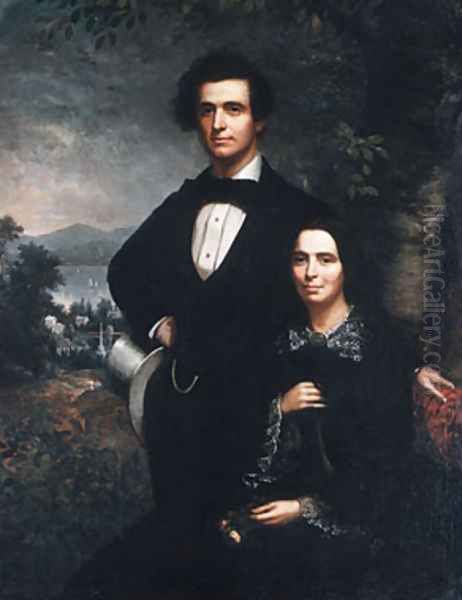 Mr. and Mrs. Daniel T. MacFarlan Oil Painting by Theodore E. Pine