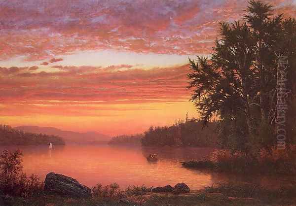 Early Twilight 1862 Oil Painting by Robert Lorraine Pyne