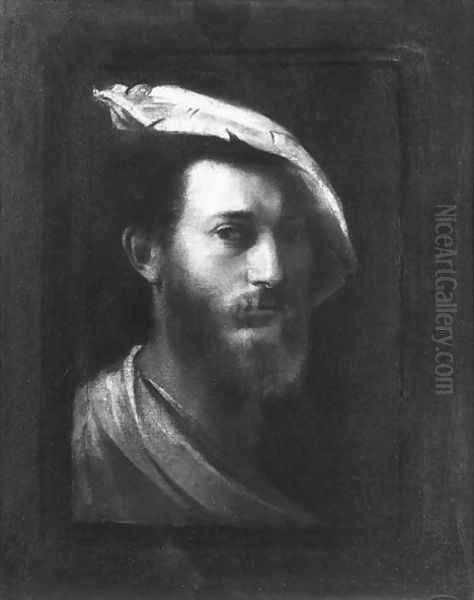 Self portrait Oil Painting by Francesco Primaticcio