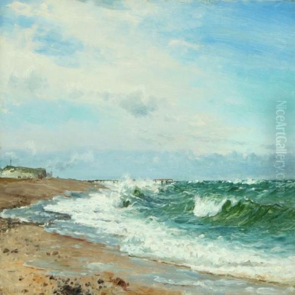 Coastel Scenery Oil Painting by Holger Peter Svane Lubbers