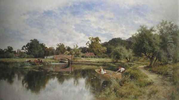 A Peaceful Day Oil Painting by Henry Hillier Parker