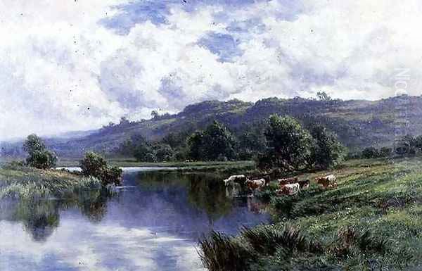 The Avon near Stratford Oil Painting by Henry Hillier Parker