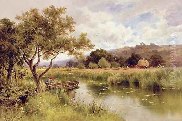 Silent Stream Oil Painting by Henry Hillier Parker