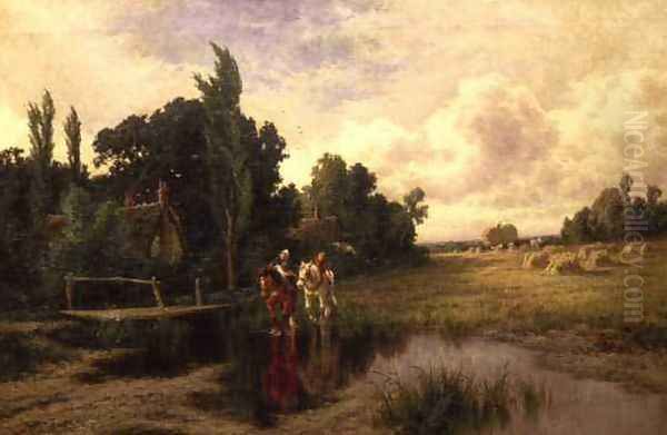 Across the Stream Oil Painting by Henry Hillier Parker