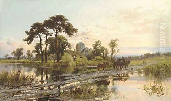 Sonning, Berkshire Oil Painting by Henry Hillier Parker