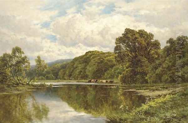 The Thames near Henley 2 Oil Painting by Henry Hillier Parker