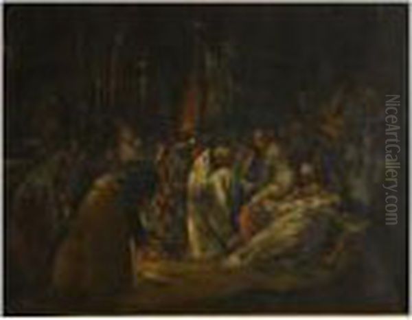 El Viatico Oil Painting by Eugenio Lucas Velasquez