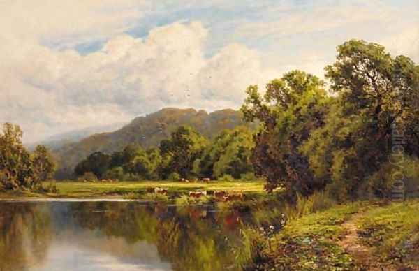 Sweping Water's, near Henley on Thames Oil Painting by Henry Hillier Parker