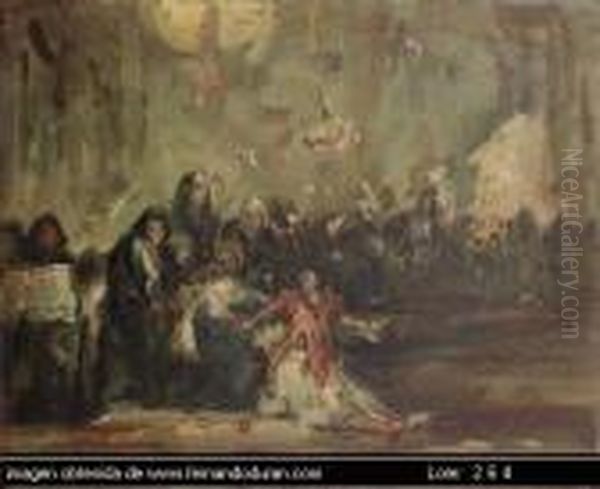 Sin Titulo Oil Painting by Eugenio Lucas Velasquez