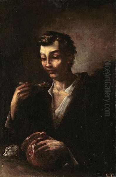 Un Joven Oil Painting by Eugenio Lucas Velasquez