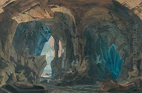 La Caverna Oil Painting by Eugenio Lucas Velasquez