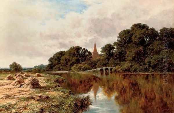 On the Avon Oil Painting by Henry Hillier Parker