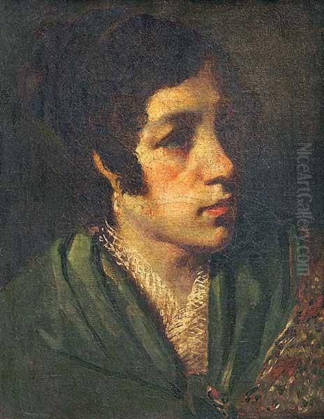 Joven Oil Painting by Eugenio Lucas Velasquez