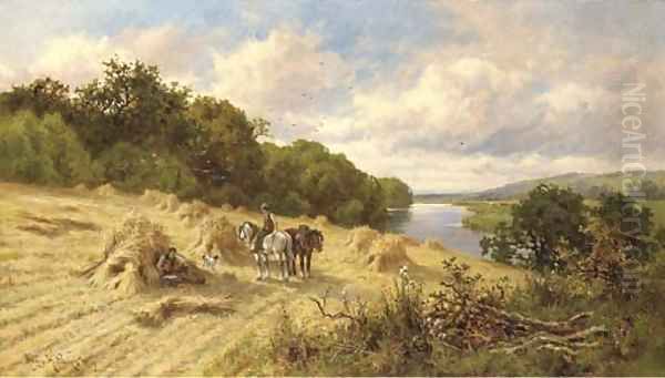 The midday rest Oil Painting by Henry Hillier Parker