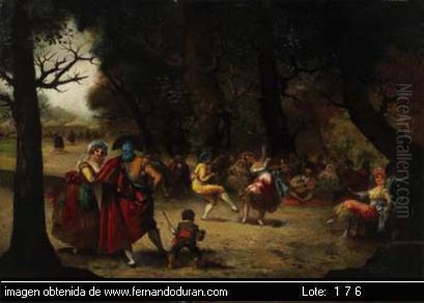 Senza Titolo Oil Painting by Eugenio Lucas Villamil