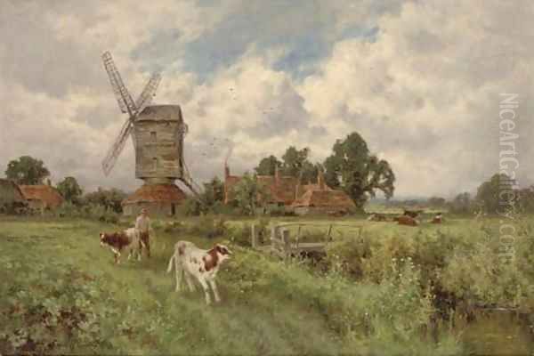 Changing pastures Oil Painting by Henry Hillier Parker