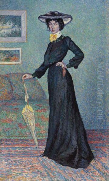 Lucie Cousturier Oil Painting by Maximilien Luce