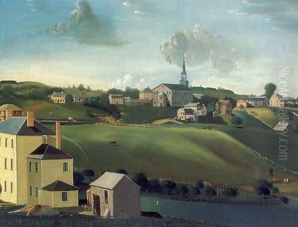 Meetinghouse Hill, Roxbury, Massachusetts 1799 Oil Painting by John Ritto Penniman