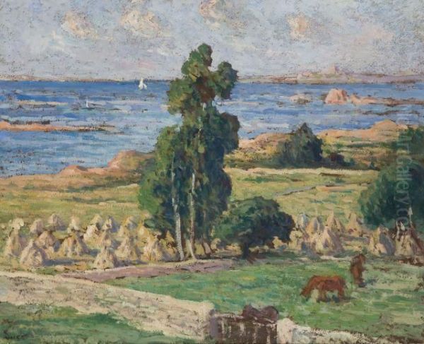 Kermouster, Paysage Oil Painting by Maximilien Luce