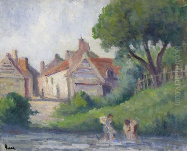 Pecquigny Oil Painting by Maximilien Luce