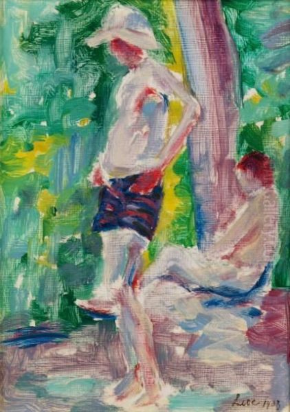 La Baignade by Maximilien Luce