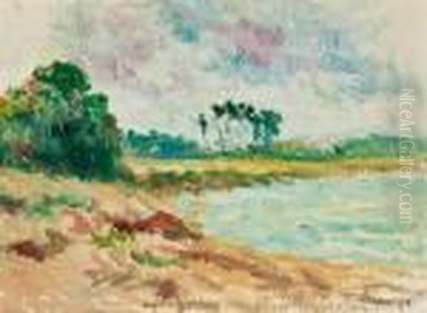 Environ De Lezardrieux Oil Painting by Maximilien Luce