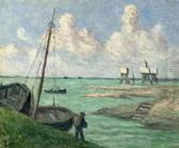 Honfleur Oil Painting by Maximilien Luce