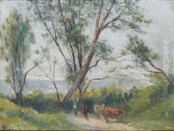 Bessy, La Vachere Oil Painting by Maximilien Luce